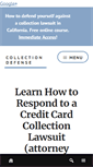 Mobile Screenshot of californiacollectiondefense.com